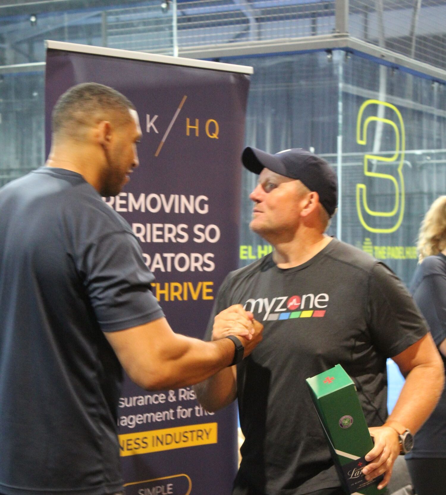 Padel industry professionals at a sector event